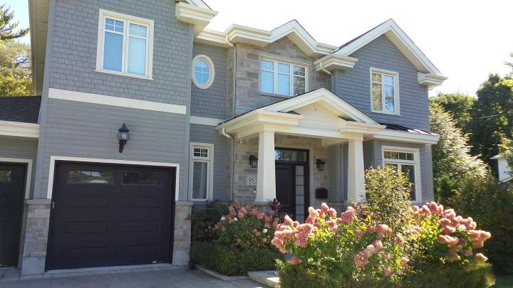 New wooden home construction Pointe-Claire